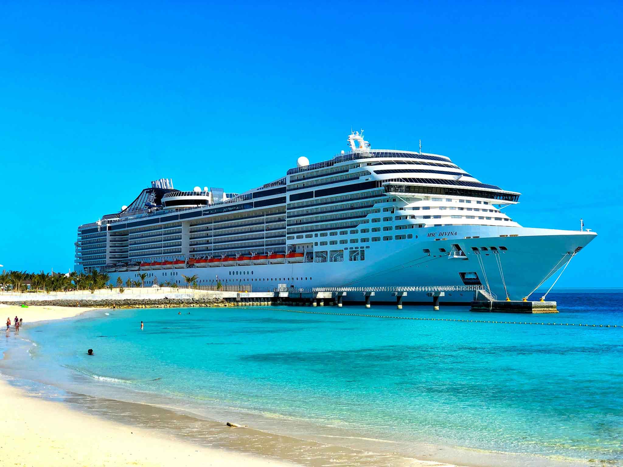 Luxury cruise ship at sea — cruise vacation planning